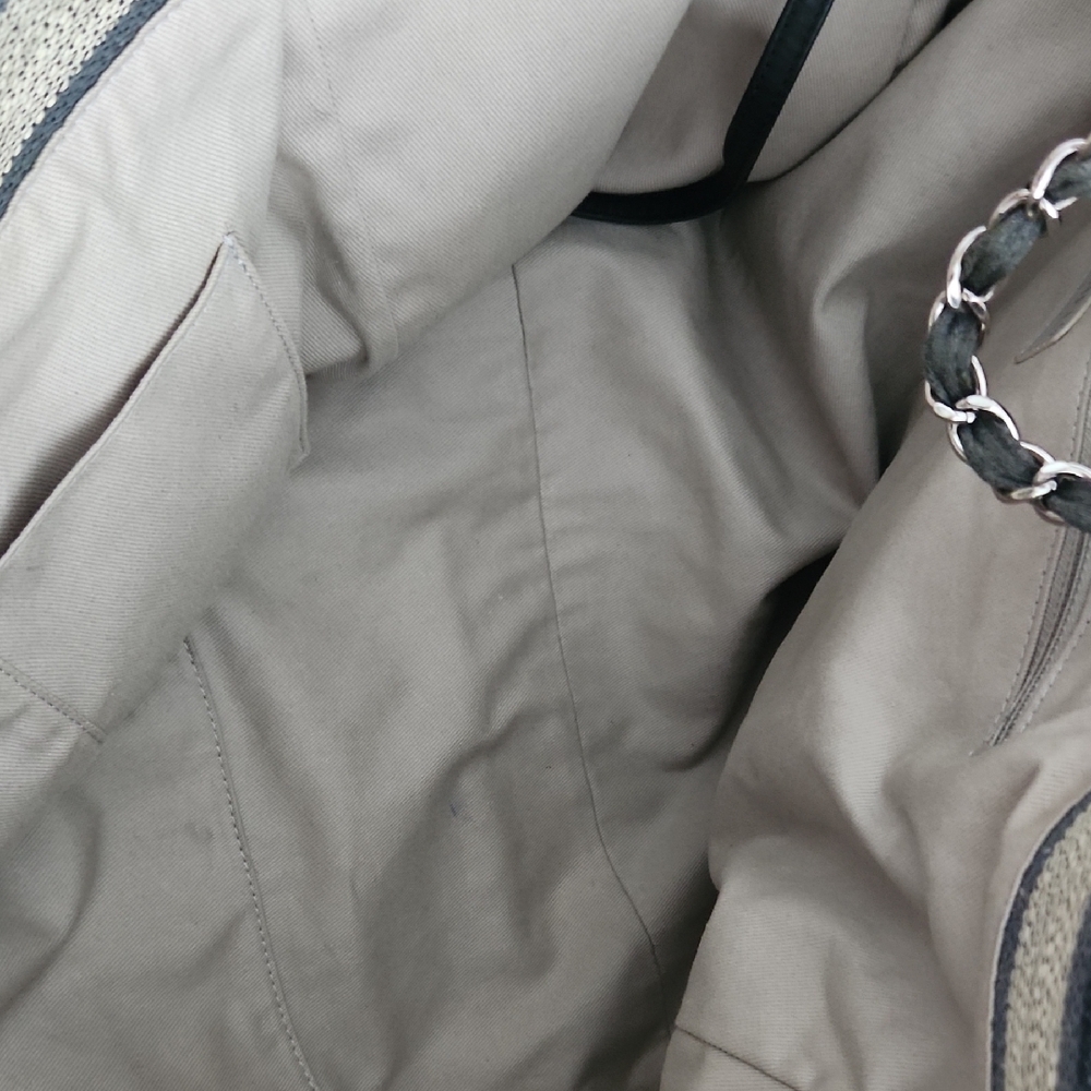Authentic CHANEL XL Deauville Tote - Picture 5 of 10